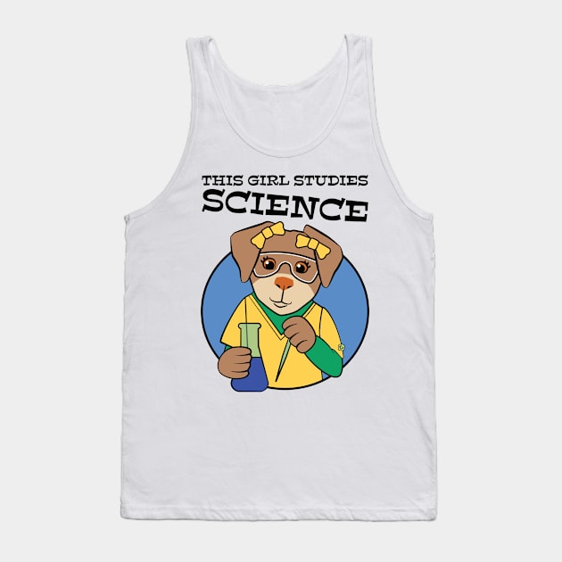 This Girl Studies Science Tank Top by Sue Cervenka